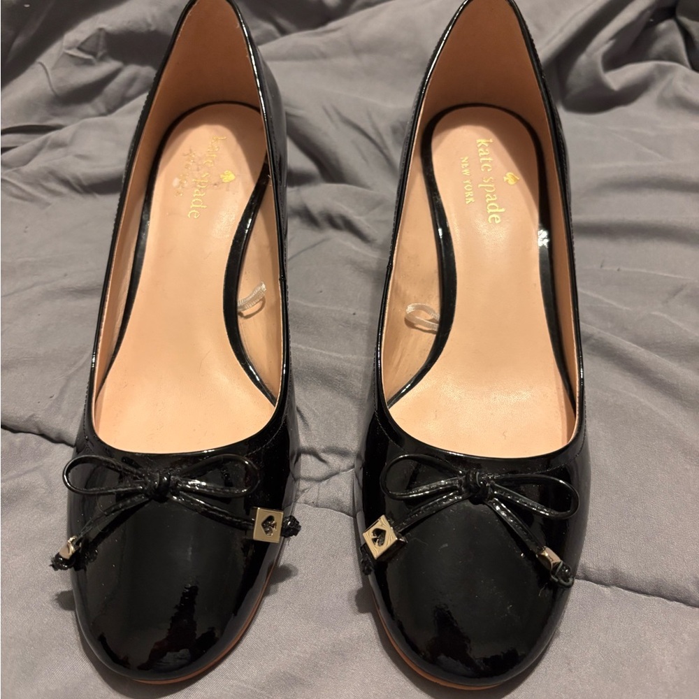 Kate Spade Black Patent Leather Heels